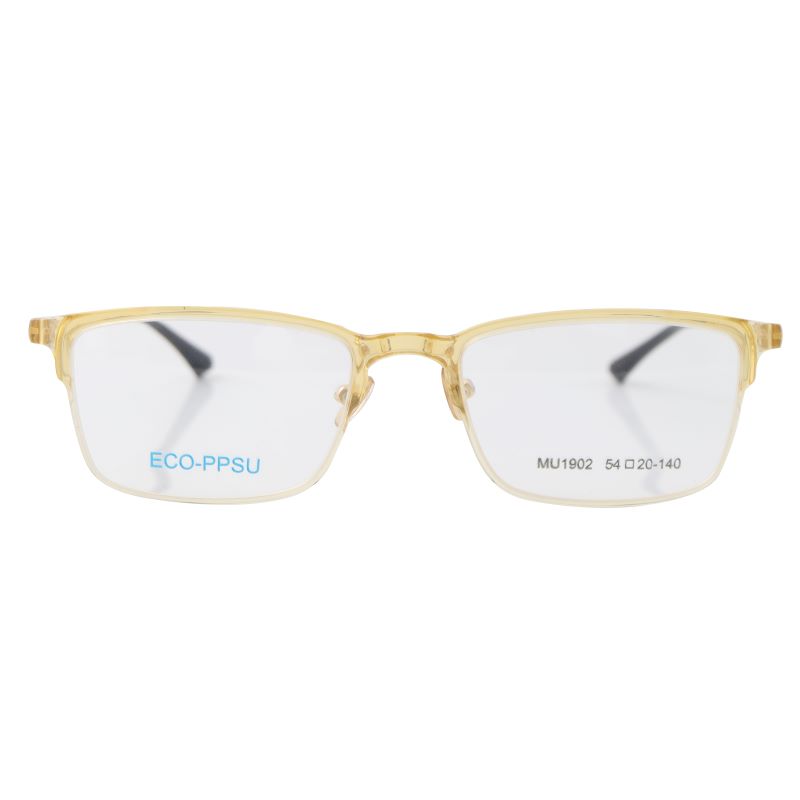 2024 Unisex Ultralight eyeglasses Frame Supplier yellow one.jpg